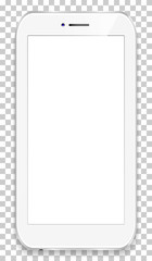 Leinwandbilder - Mobile phone isolated in a transparancy background. To present your application