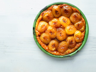 Wall Mural - rustic golden french apple tarte tatin