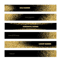 Narrow horizontal gold and black banner.