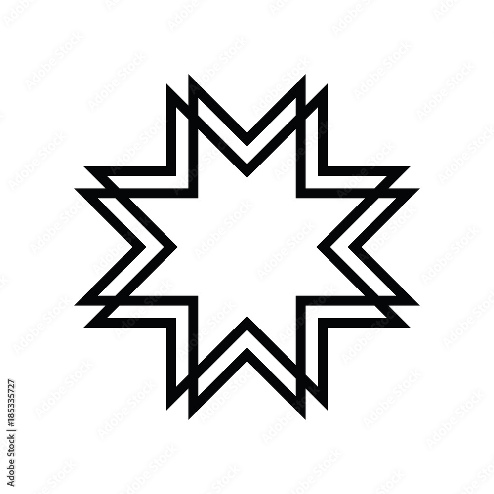 Islamic Art. Eight-pointed star Stock Vector | Adobe Stock