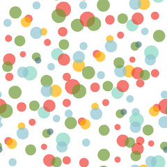 Poster - Vector seamless pattern with big confetti.