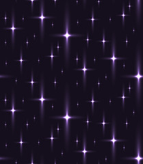 Seamless texture of the night sky with stars. Vector pattern for wrapping paper, wallpaper and your creativity
