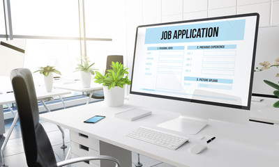 computer office job application