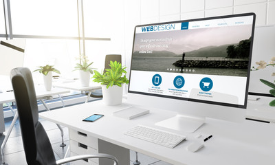 Poster - computer office web design