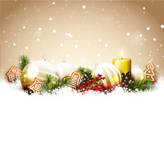 Wall Mural - traditional christmas background