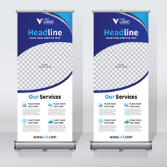 Wall Mural - Roll up sale banner design template, abstract background, pull up design, modern x-banner, rectangle size.