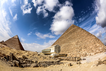 Wall Mural - Great Pyramids in Giza, Egypt