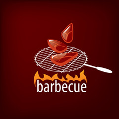 Wall Mural - Barbecue party logo