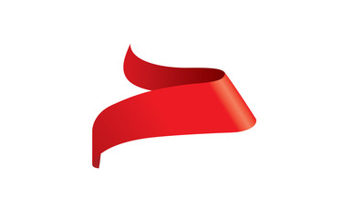 Wall Mural - vector red ribbon