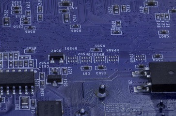 detail of computer parts