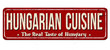 © Balint Radu - Hungarian cuisine vintage rusty metal sign