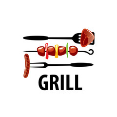 Sticker - Barbecue party logo