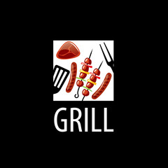 Wall Mural - Barbecue party logo