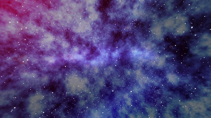 Wall Mural - hazy star field in universe