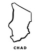 © Tupungato - Chad map outline