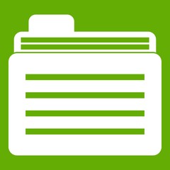 Poster - File folder icon green