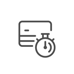 Sticker - Credit card transaction time line icon