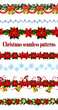 Set of n Seamless Christmas borders