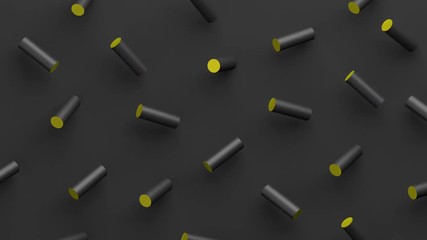 Poster - Seamless abstract 3d rendering of geometric shapes, computer generated loop animation, modern background design for poster, cover, branding, banner, placard, 4k UHD