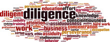 Diligence Word Cloud