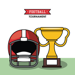 Canvas Print - American football tournament icon vector illustration graphic design