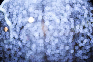 Wall Mural - Christmas background with bokeh lights