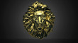 Testa stilizzata leone dorato