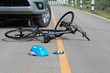 © toa555 - Accident car crash with bicycle on road