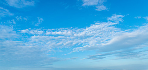 Beautiful blue sky with clouds