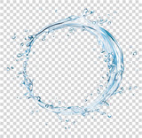 Fototapeta Łazienka - vector water splash circle