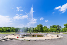 舎人公園の噴水