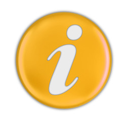 Poster - Button with Info. Image with clipping path