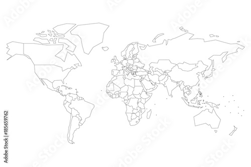 Political Map Of World With Dots Instead Of Small States