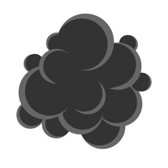 Wall Mural - Abgase CO2 Emission Icon Flat Design