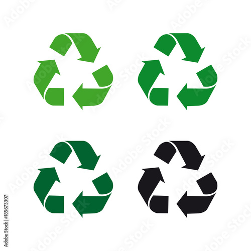 Recycle recycling sign set Stock Vector | Adobe Stock