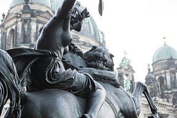 Fighting Amazon Statue in Berlin, Germany