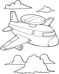 Sticker - Jet Aircraft Vector Illustration Art