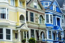 San Francisco Architecture Cityscape, Haight-Ashbury District - San Francisco, California, CA, USA