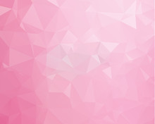 Pink Pattern. Triangular Template. Geometric Sample. Repeating Routine With Triangle Shapes