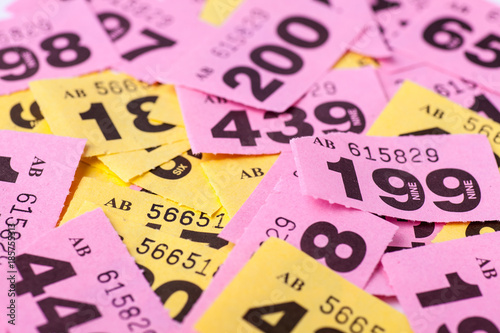 Cuadros en Lienzo Lots of raffle tickets ready to be drawn