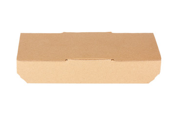 Aufkleber - Brown Cardboard Fast Food Box, Packaging For Lunch, Chinese Food Box with Copy Space for Your Design.