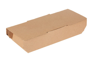 Aufkleber - Brown Cardboard Fast Food Box, Packaging For Lunch, Chinese Food Box with Copy Space for Your Design.