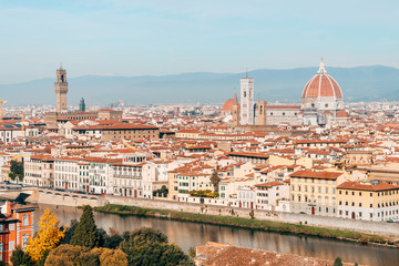 Wall Mural - panoramic view of florence city, italy