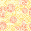 Vector geometric pattern. Seamless pattern with rounded shapes.