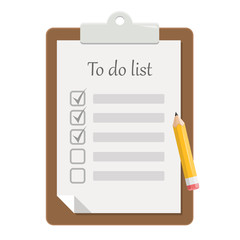 Wall Mural - To do list Flat Design Icon
