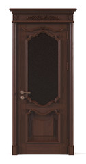 Wall Mural - Classic doors with glass and thread