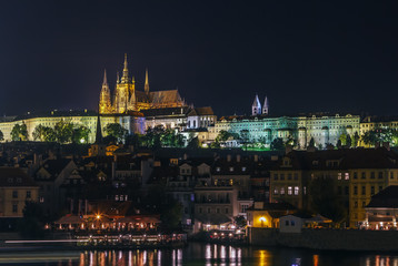 Wall Mural - View of Prague castle , Czech republic