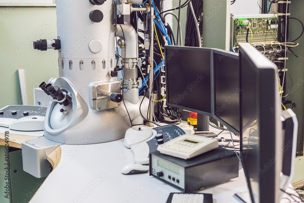 transmission electron microscope in a scientific laboratory Stock Photo ...
