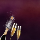 Fototapeta Panele - Champagner zum Fest