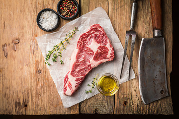 Wall Mural - Raw Ribeye Steak